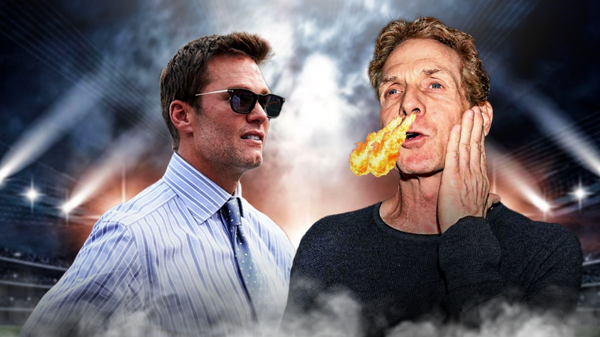 Skip Bayless breathing fire on Tom Brady.