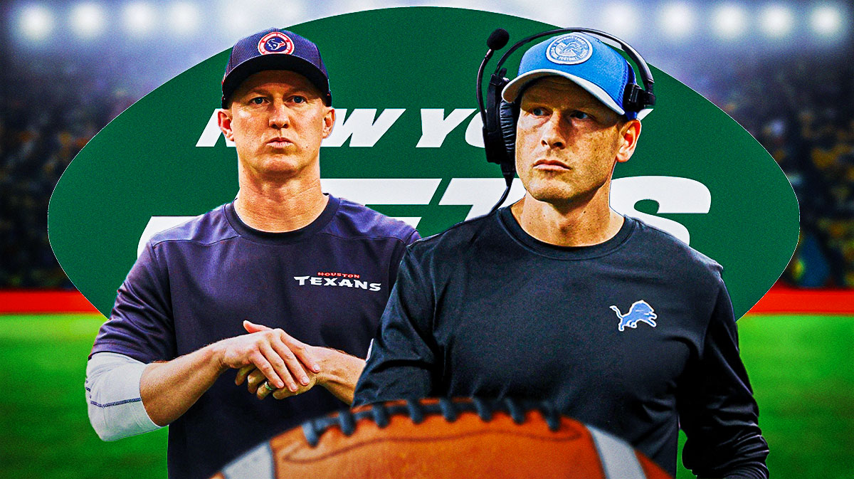 Ben Johnson and Bobby Slowik next to Jets logo.