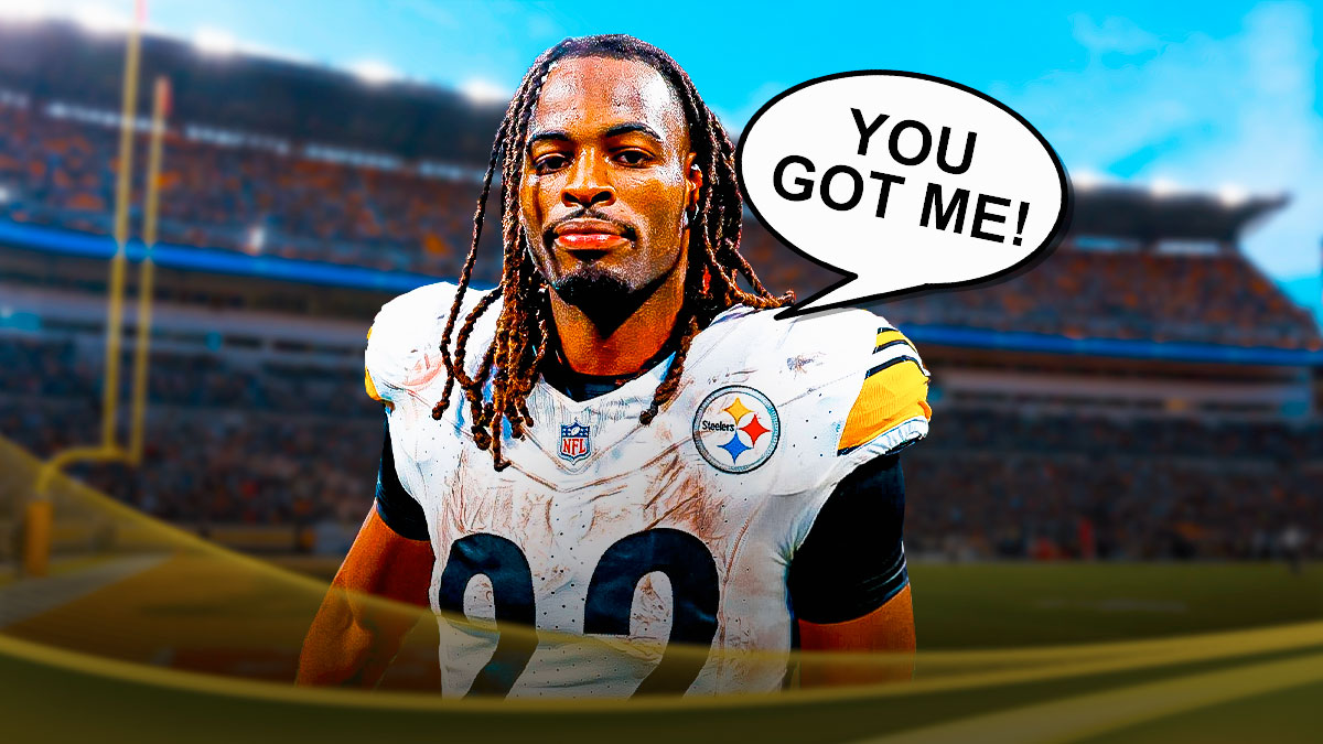 Najee Harris with speech bubble saying "You Got Me!"