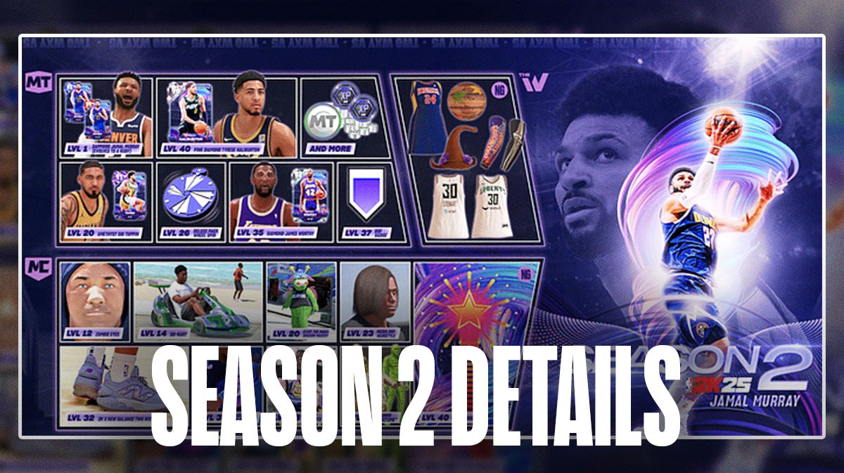 Denver Nuggets' Jamal Murray Headlines NBA 2K25 Season 2