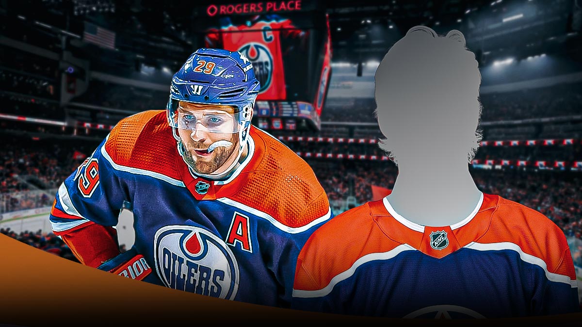 Oilers star Leon Drasaitl gives credit to a teammate after beating the Red Wings.