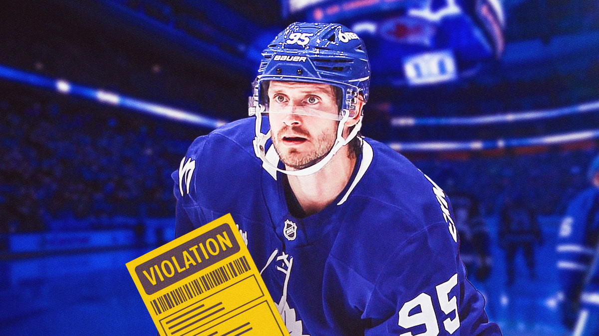 Maple Leafs defenseman Oliver Ekman-Larsson with a parking ticket