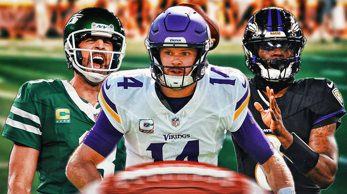 Sam Darnold, Lamar Jackson, Aaron Rodgers