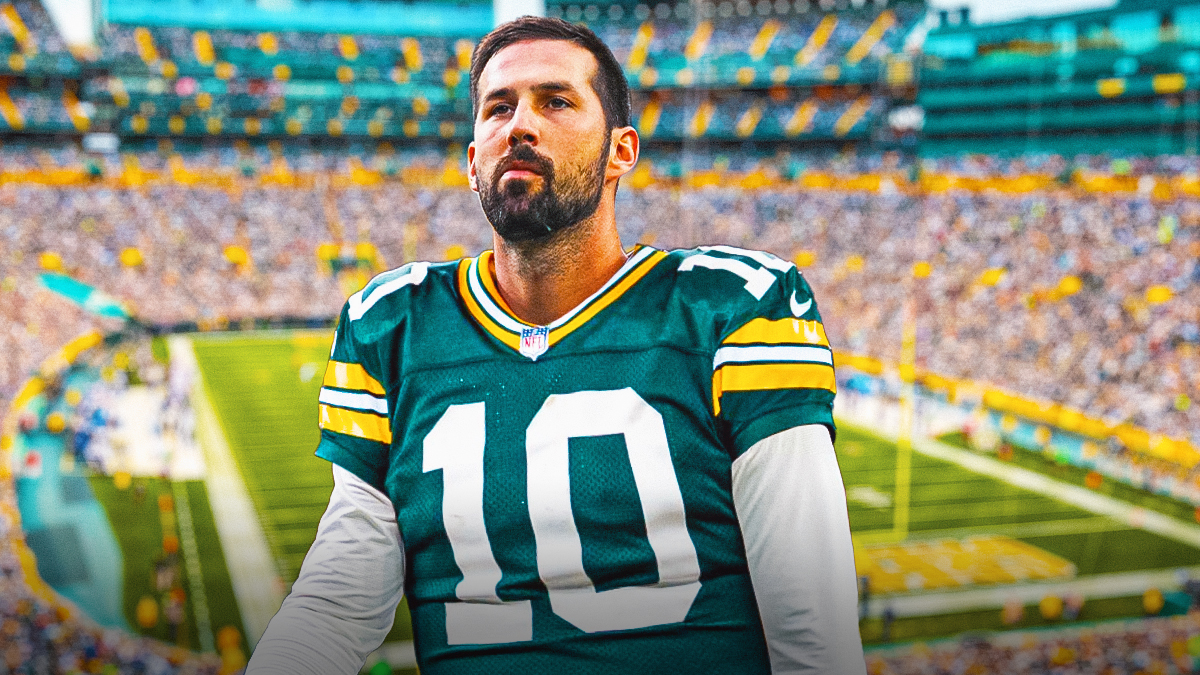 Brandon McManus in a Green Bay Packers uniform as the Packers signed the veteran kicker after releasing Brayden Narveson, the commanders released mcmanus over sexual assault allegations earlier this season.