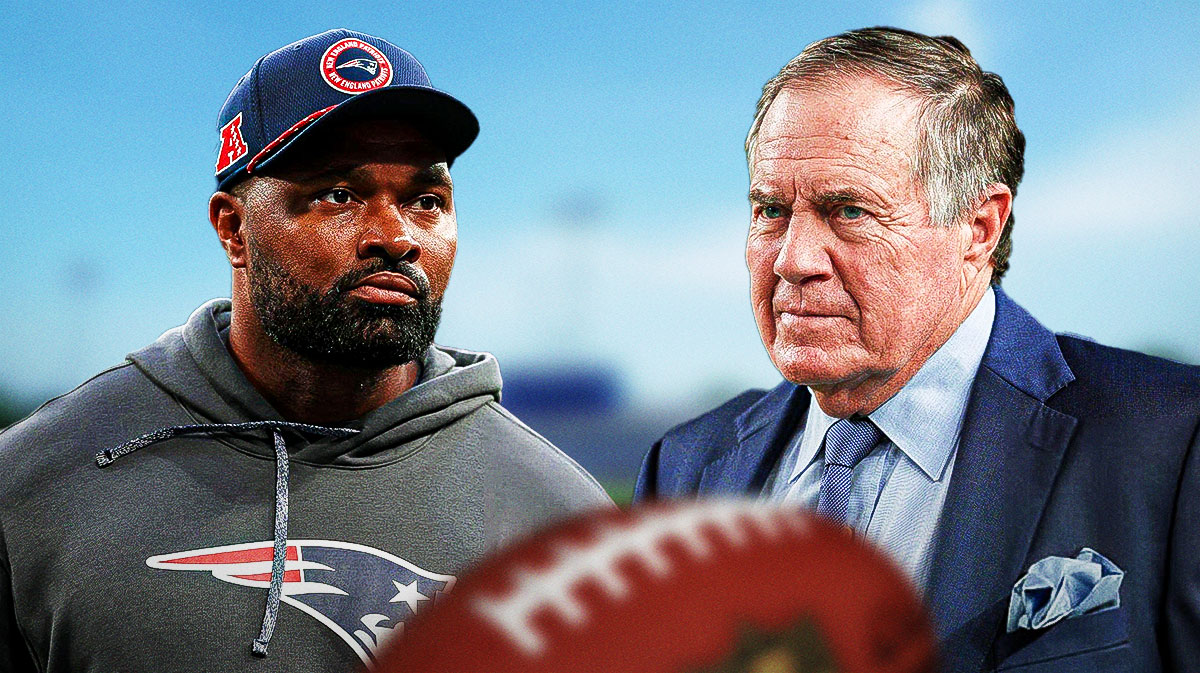 Jerod Mayo and Bill Belichick.