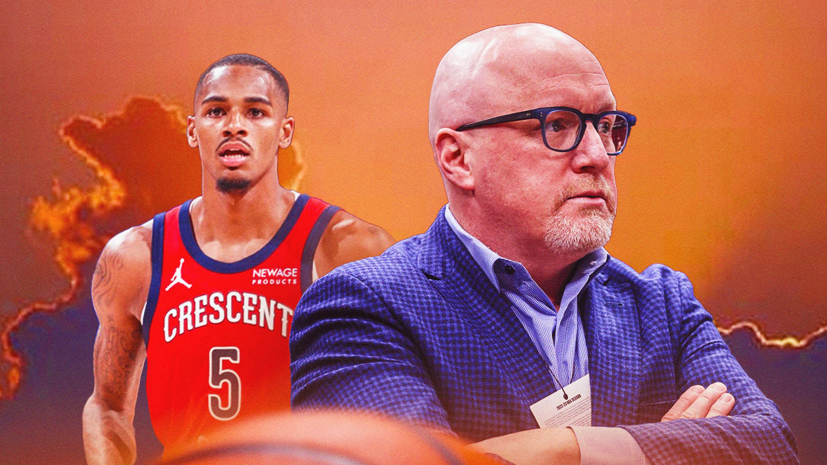 Pelicans player Dejounte Murray, David Griffin, and dark clouds with silver linings.