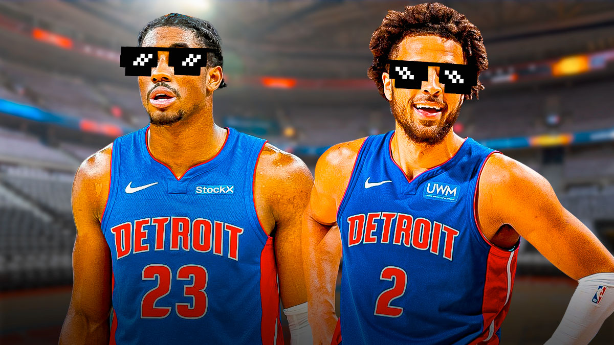 Cade Cunningham and Jaden Ivey (Pistons) each with deal with it shades