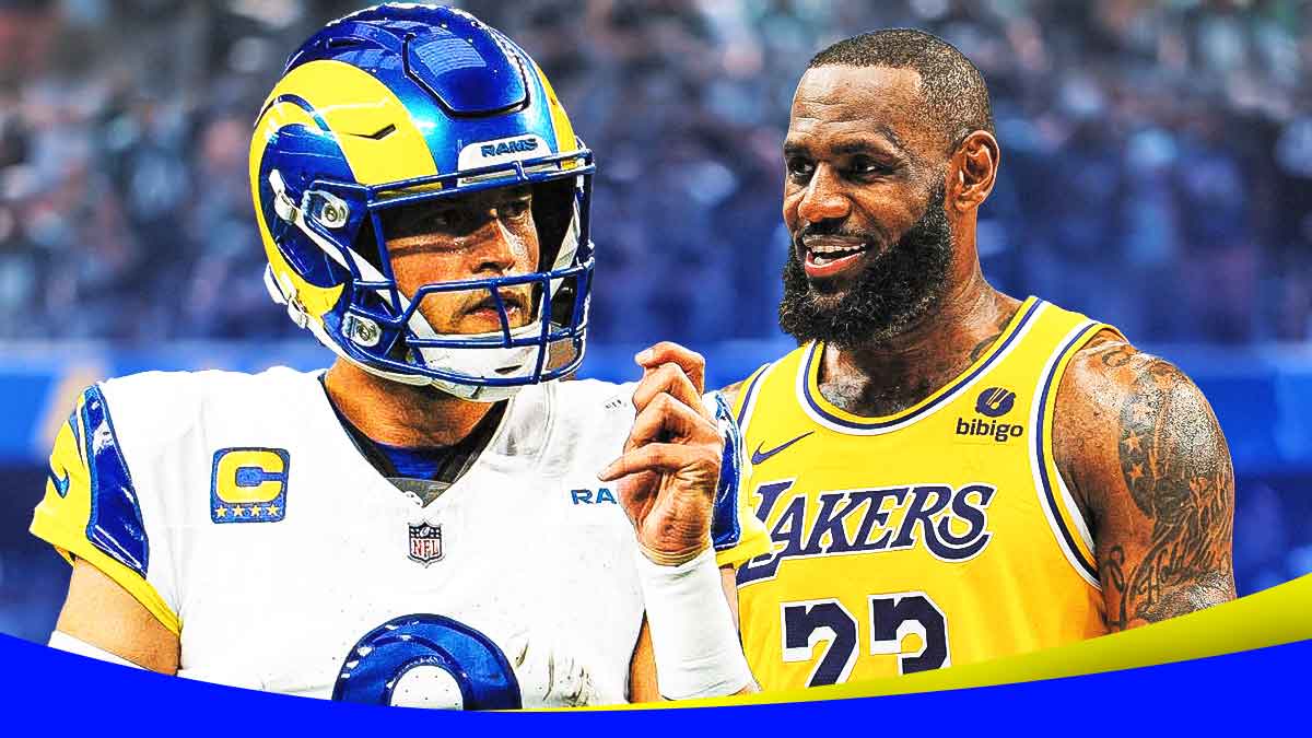 Matthew Stafford and LeBron James together.