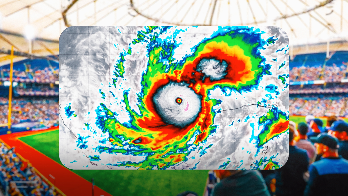 Roof Of Tropicana Field, Home Of The Rays, Torn Off Amid Hurricane ...