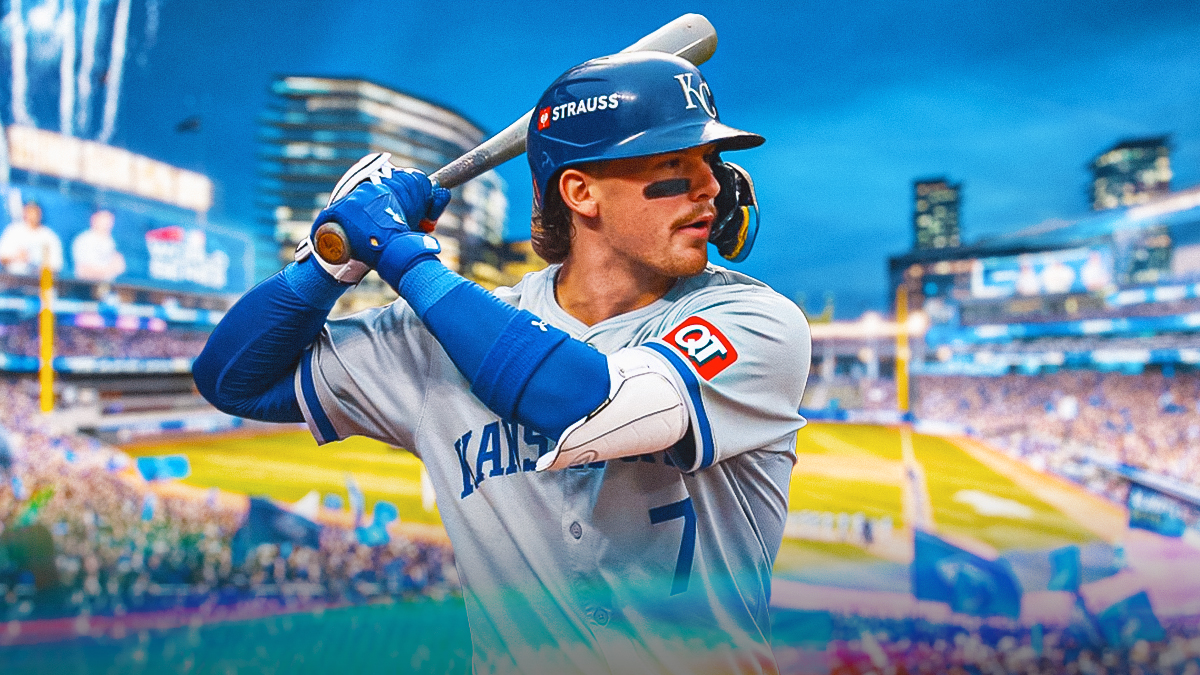 Bobby Witt Jr. batting in a Kansas City Royals uniform as Witt Jr. made postseason history against the Orioles in playoff sweep.