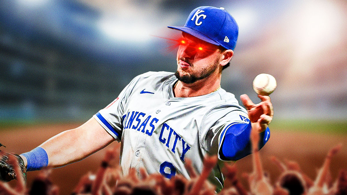 Vinnie Pasquantino (Royals) with woke eyes
