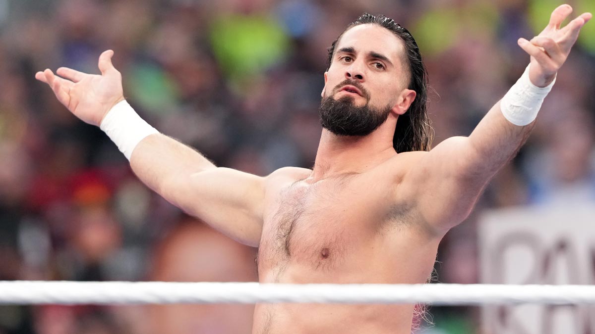 Seth Rollins at WrestleMania 39 Night 1.