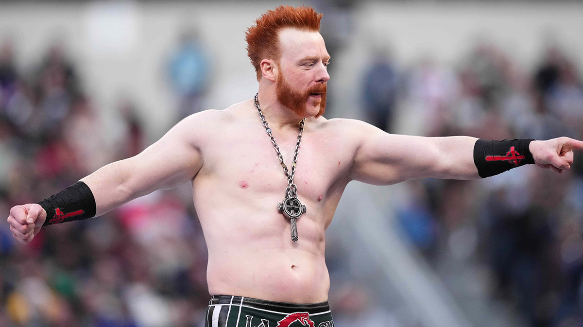 Sheamus making his entrance at WrestleMania 39 Night 2.