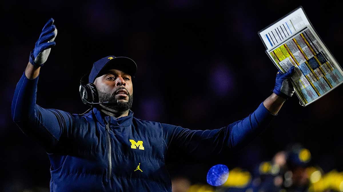 Michigan football head coach Sherrone Moore