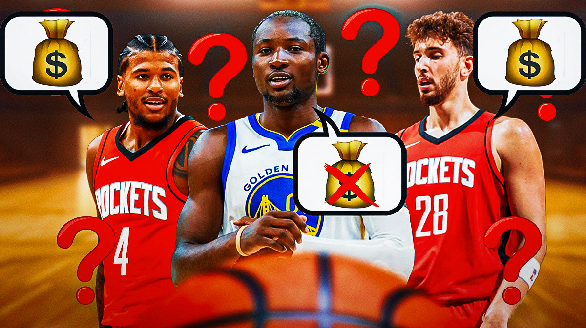 Warriors' Jonathan Kuminga next to Rockets' Jalen Green and Alperen Sengun getting NBA extensions
