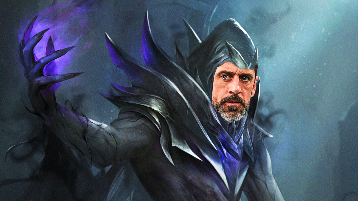 Aaron Rodgers (Jets) as Umbrix, Deepest Darkness
