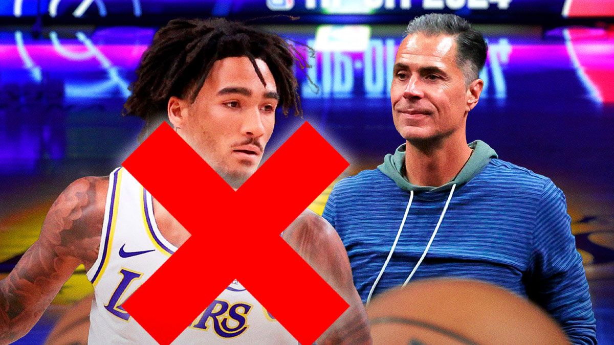 Lakers' Jalen Hood-Schifino and Rob Pelinka