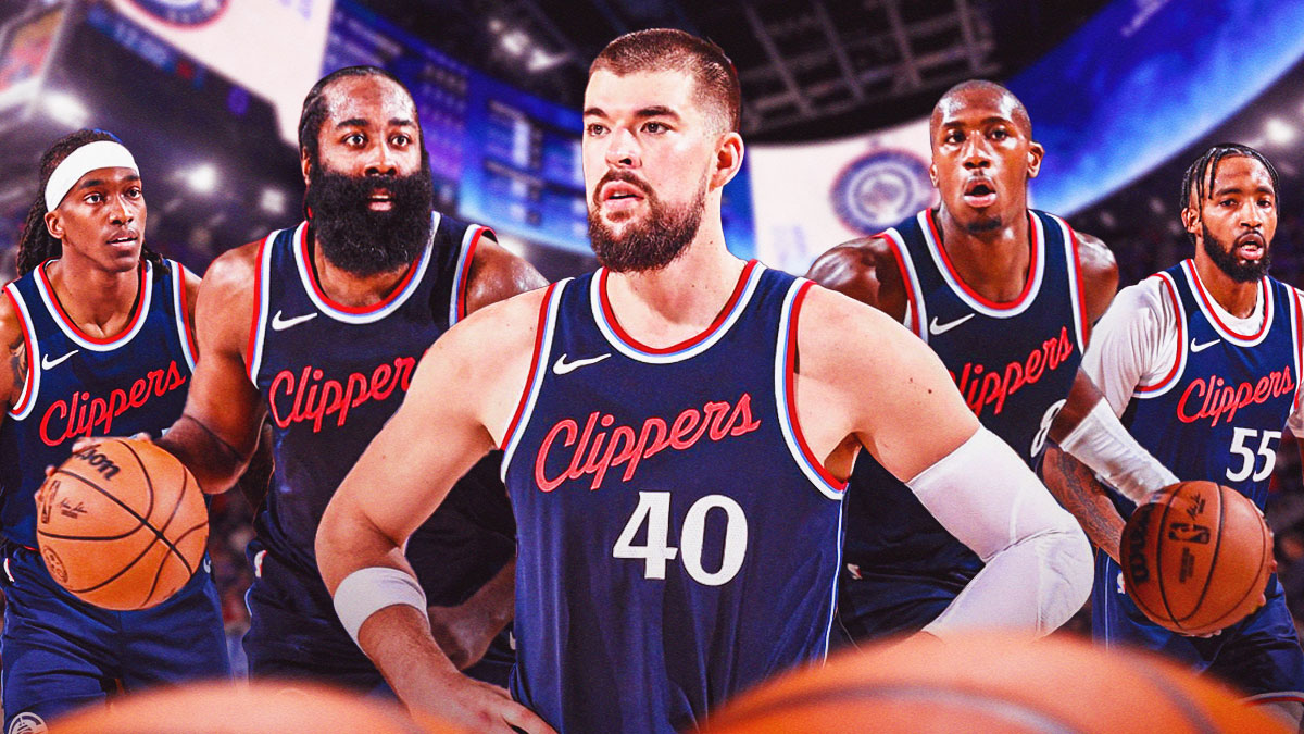 Terance Mann, James Harden, Ivica Zubac, Kris Dunn, Derrick Jones Jr., Los Angeles Clippers