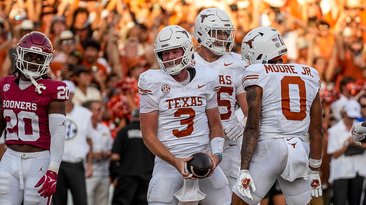 Texas President working to identify fans who threw debris on field
