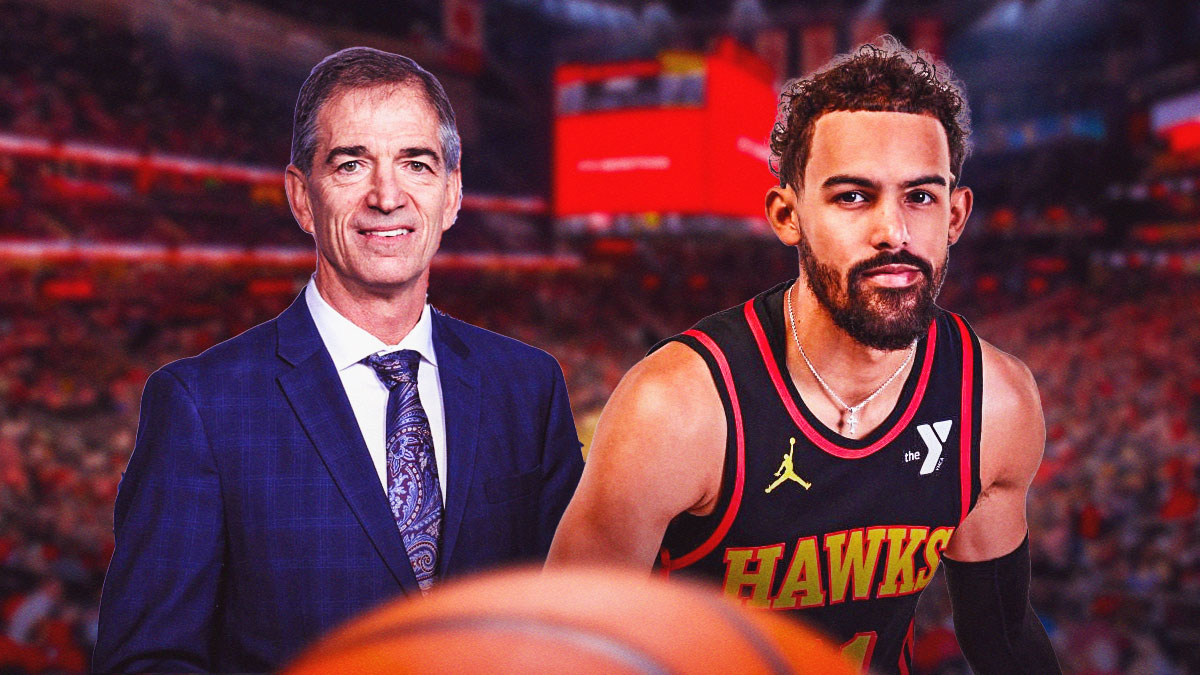 Trae Young beside John Stockton
