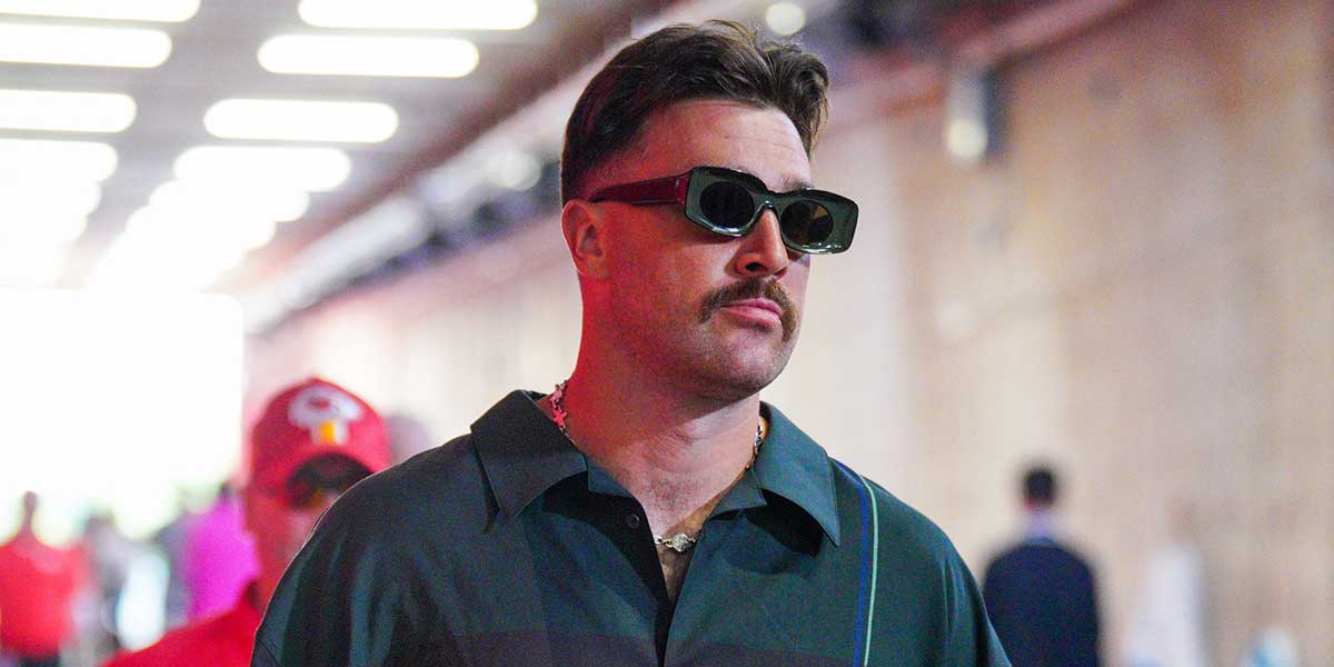 Travis Kelce with sunglasses