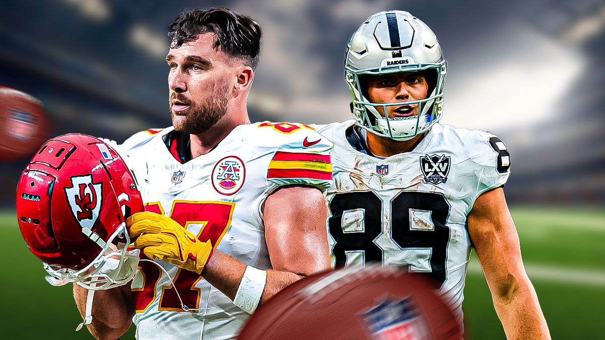 Travis Kelce and Brock Bowers