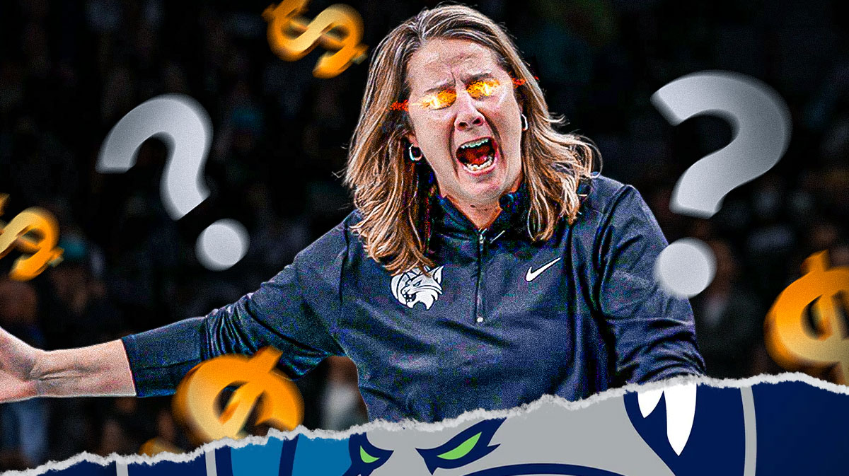 WNBA coach Cheryl Reeve, with fire in her eyes and an angry/upset expression
