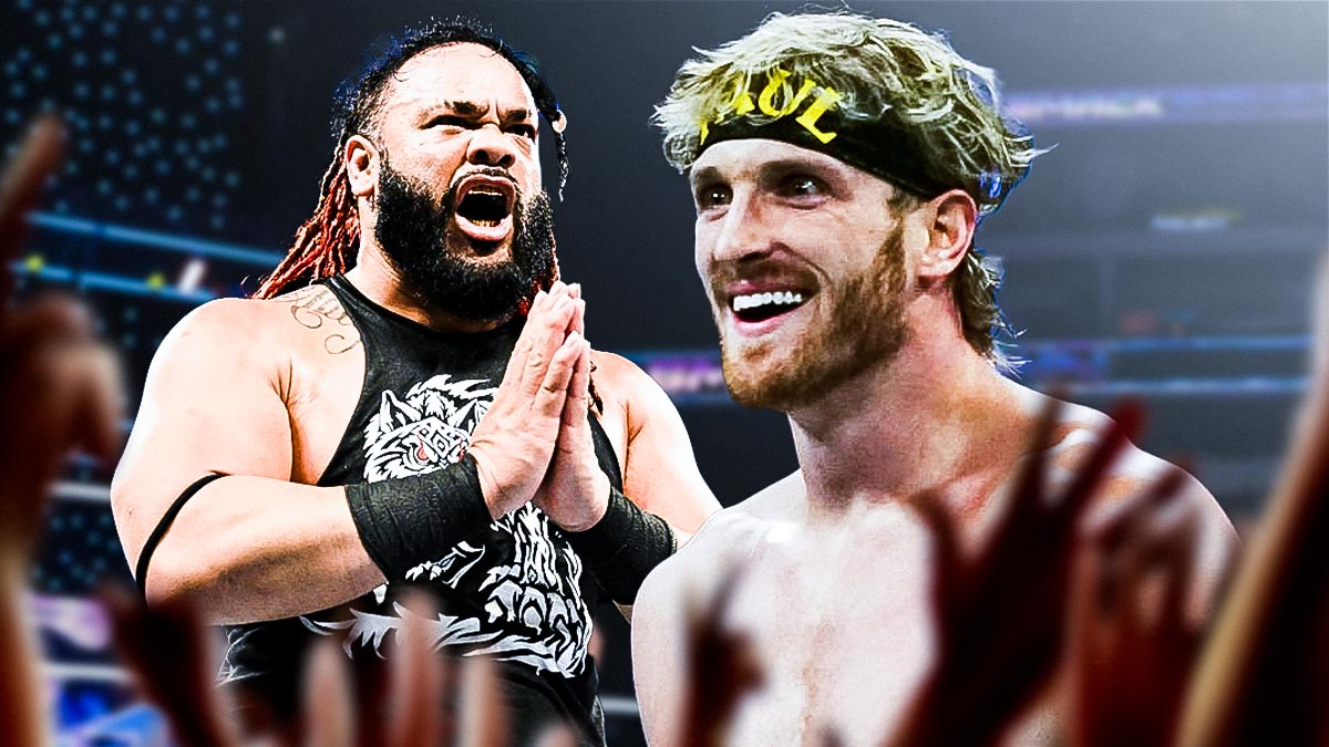 WWE stars Jacob Fatu and Logan Paul.