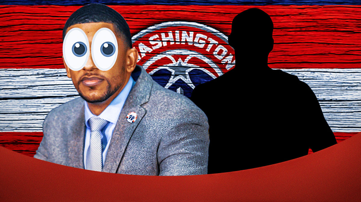 Wizards GM Will Dawkins looks at silhouette. Dawkins has bulging eyes