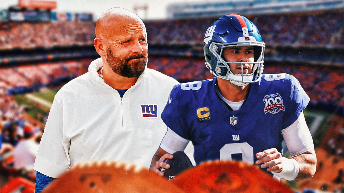 Giants Brian Daboll and Giants Daniel Jones