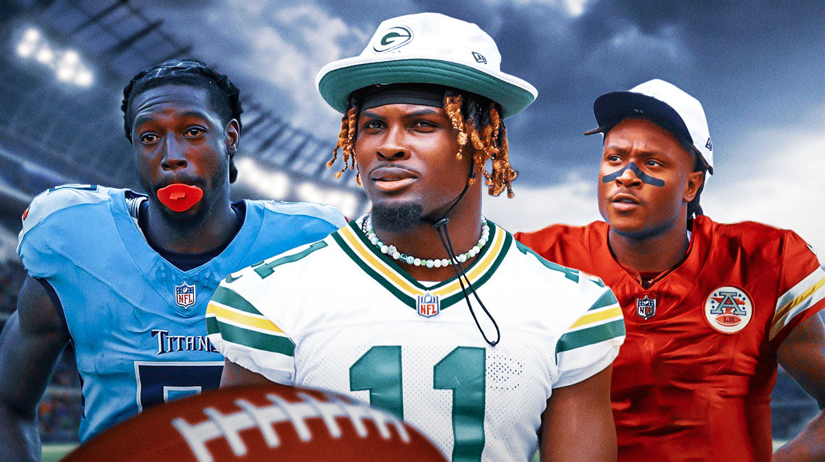 Jayden Reed with Packers, DeAndre Hopkins with Chiefs, and Calvin Ridley with Titans fantasy football