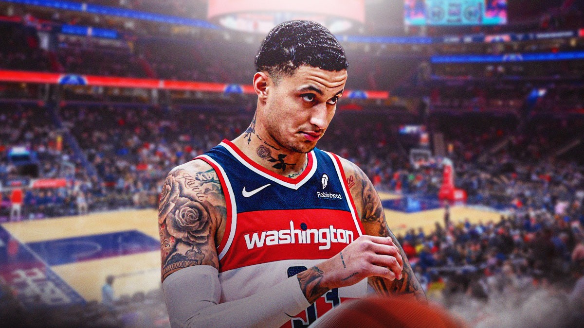 Kyle Kuzma looks sad in Wizards jersey