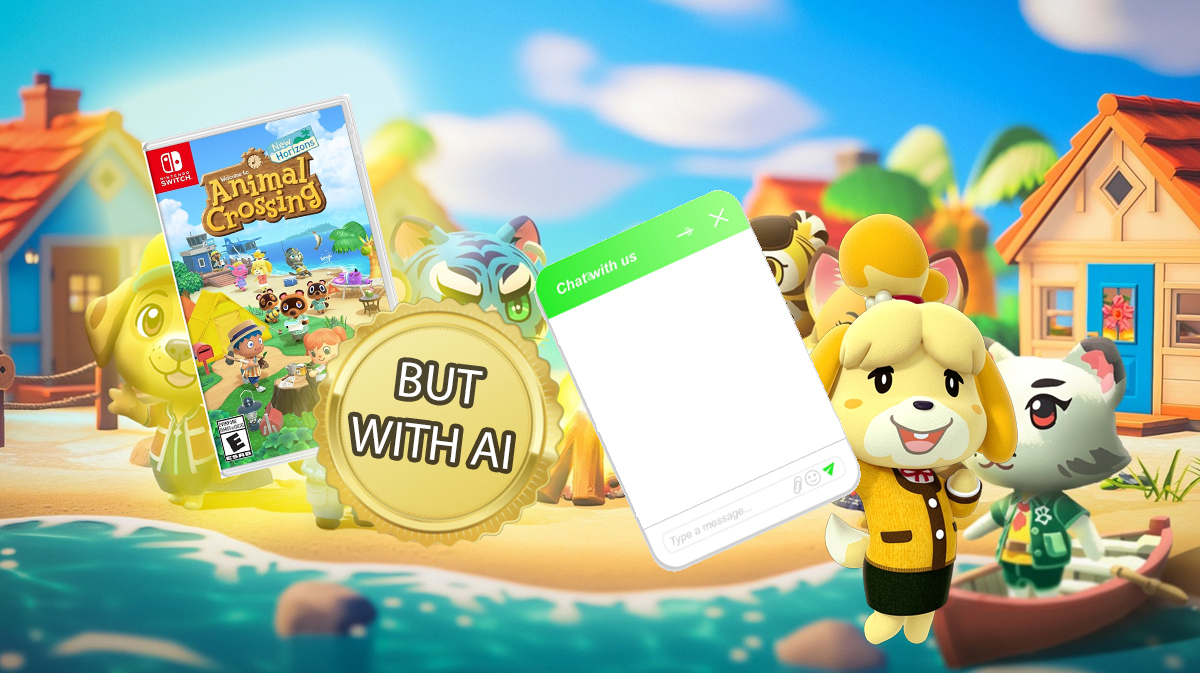 Animal Crossing with AI Cozy Campfire Friends