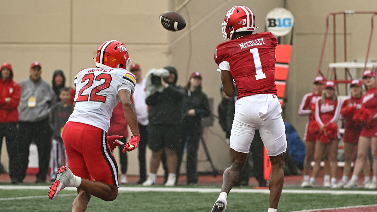Indiana football WR Donaven McCulley.