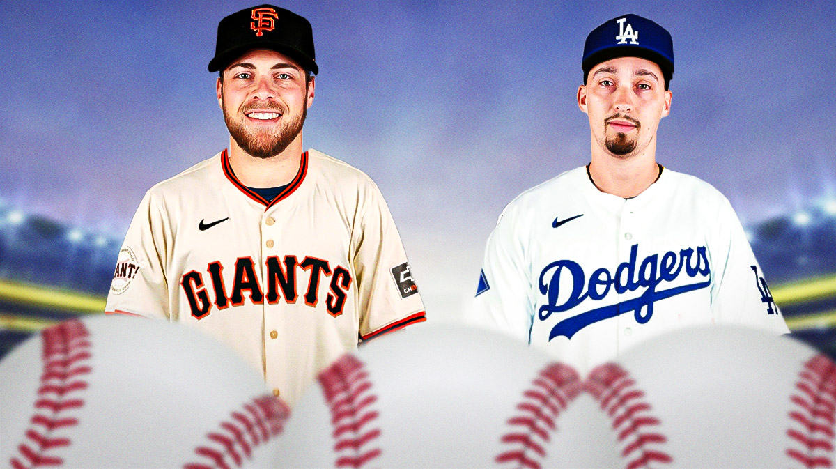 Corbin Burnes in Giants uniform, Blake Snell in Dodgers uniform