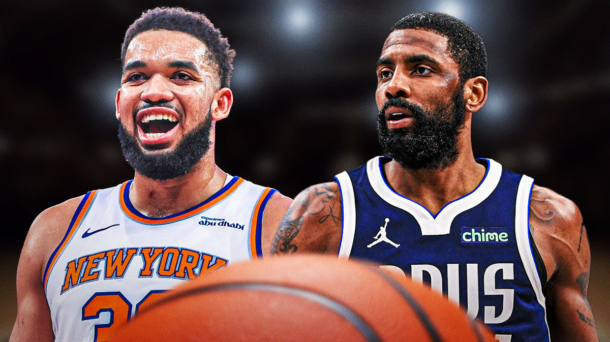 Karl-Anthony Towns and Kyrie Irving.