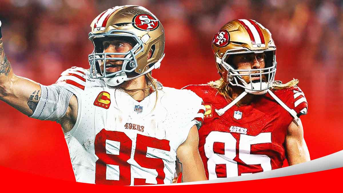 george kittle in both uniforms