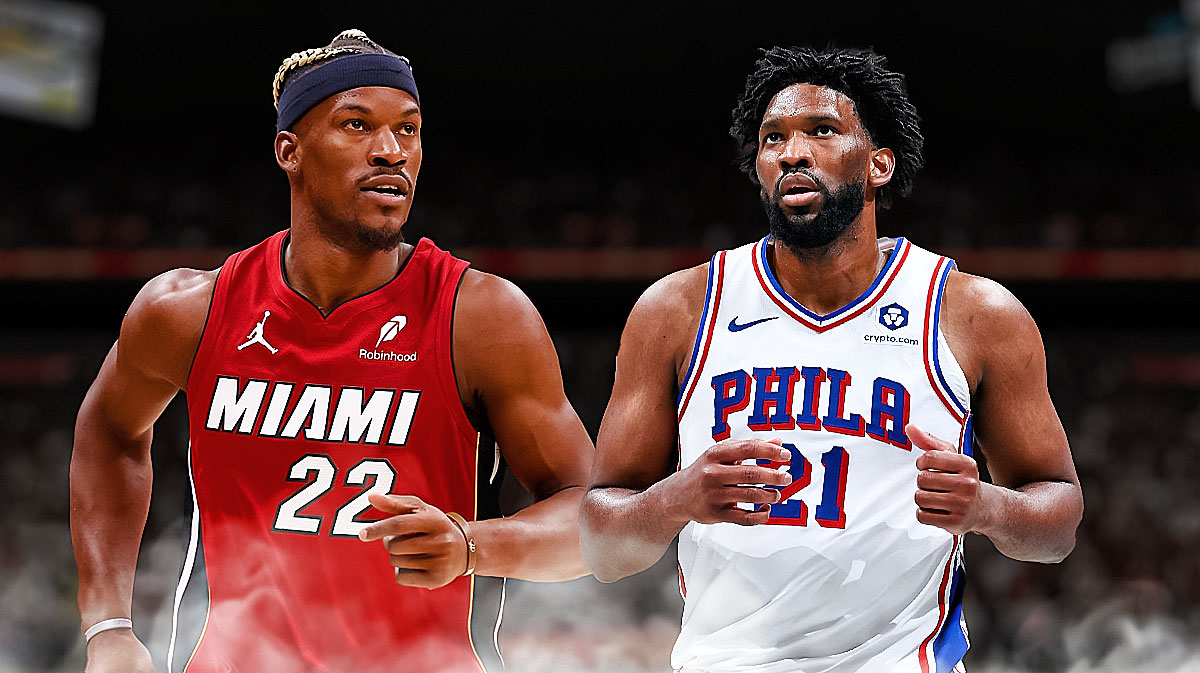 Heat's Jimmy Butler and 76ers' Joel Embiid