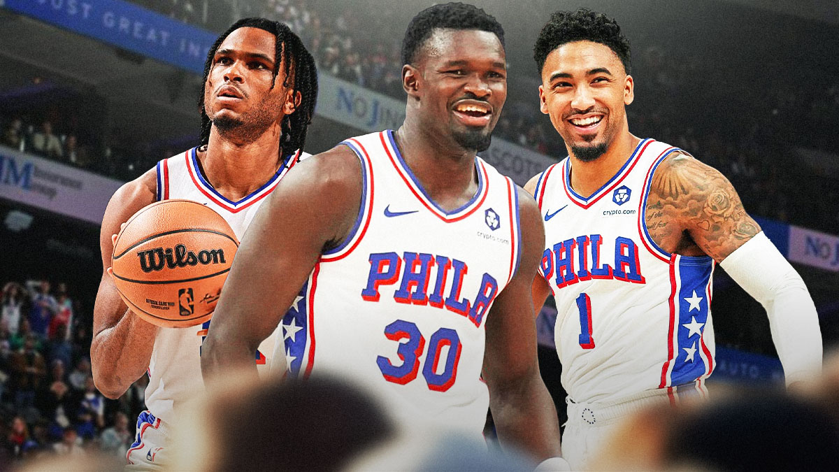 76ers' Ricky Council IV, Adem Bona and KJ Martin
