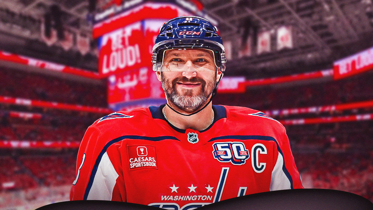 Capitals F Alex Ovechkin smiling