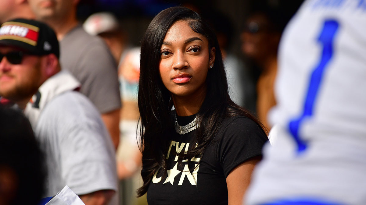 Angel Reese Chicago Sky courtside