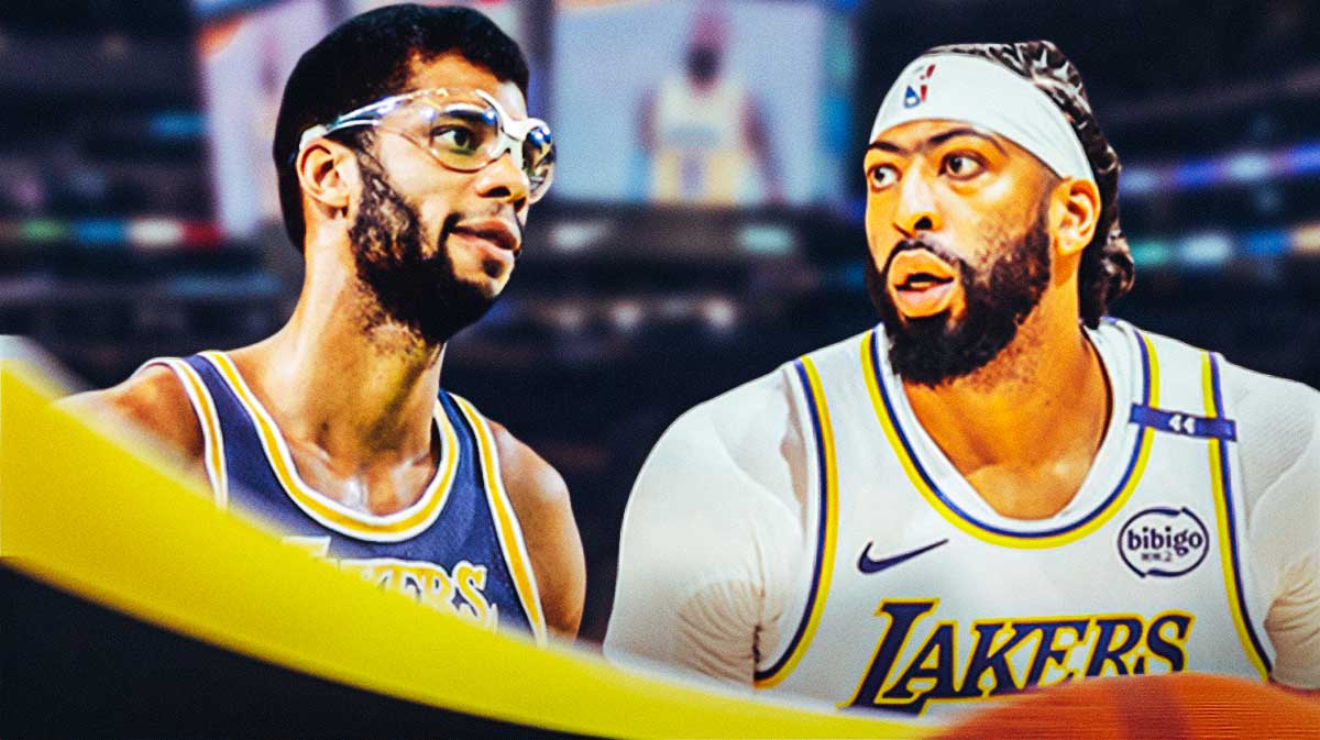 Lakers' Anthony Davis and Kareem Abdul-Jabbar