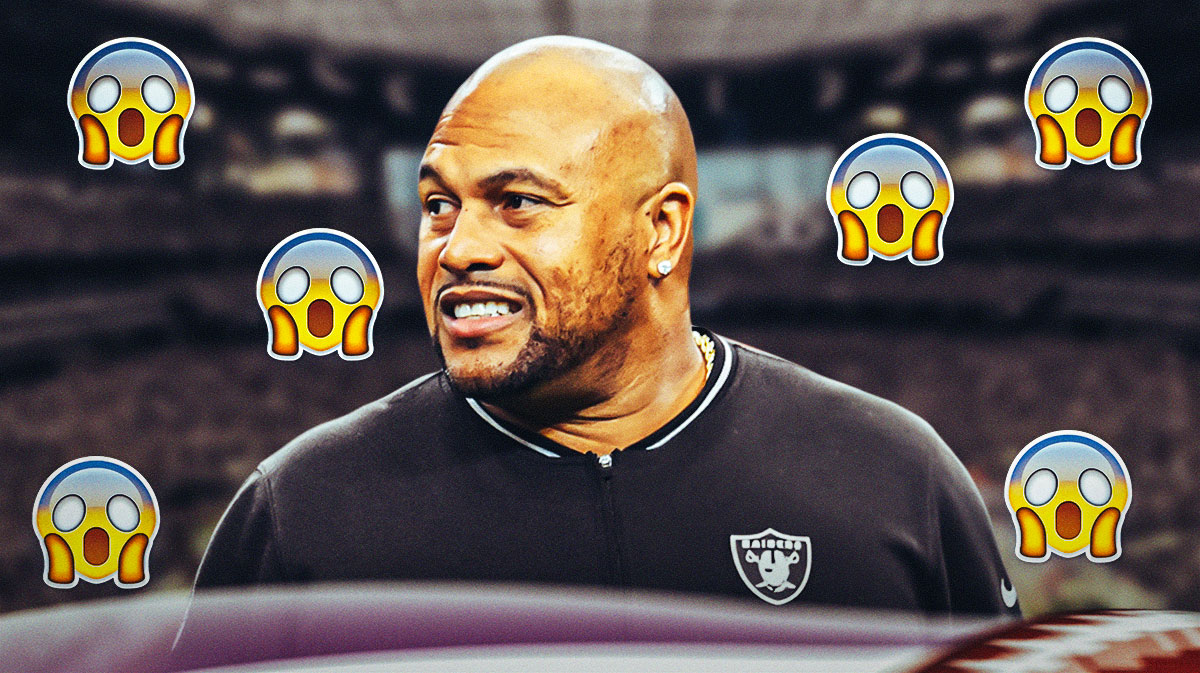 Antonio Pierce with shocked face emojis surrounding the picture.