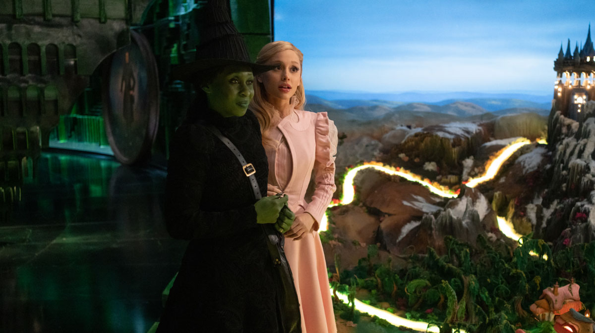 Cynthia Erivo and Ariana Grande in Wicked.
