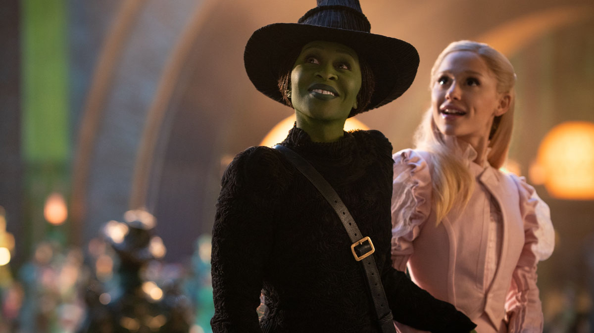 Cynthia Erivo and Ariana Grande in Wicked.