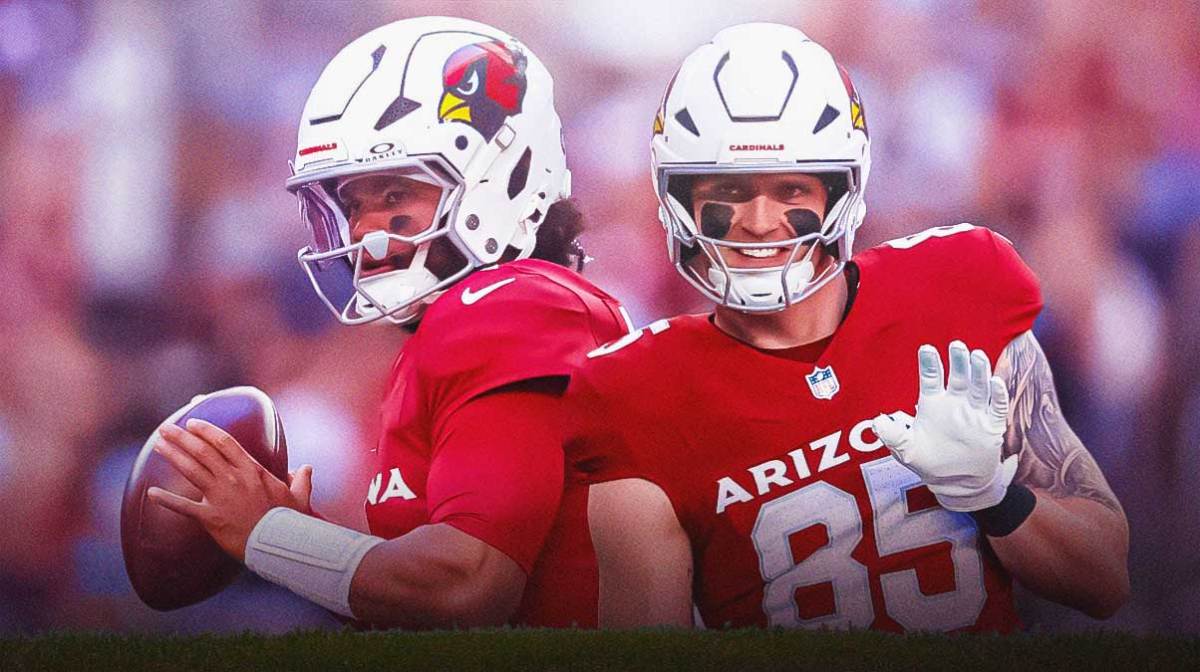 Arizona Cardinals Kyler Murray an Trey McBride ahead of Week 12 game vs. Seahawks.