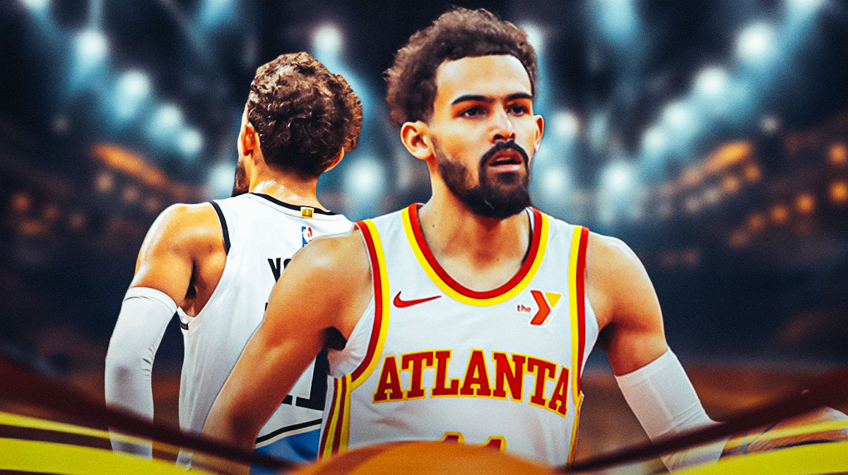 Trae Young in a Hawks jersey.