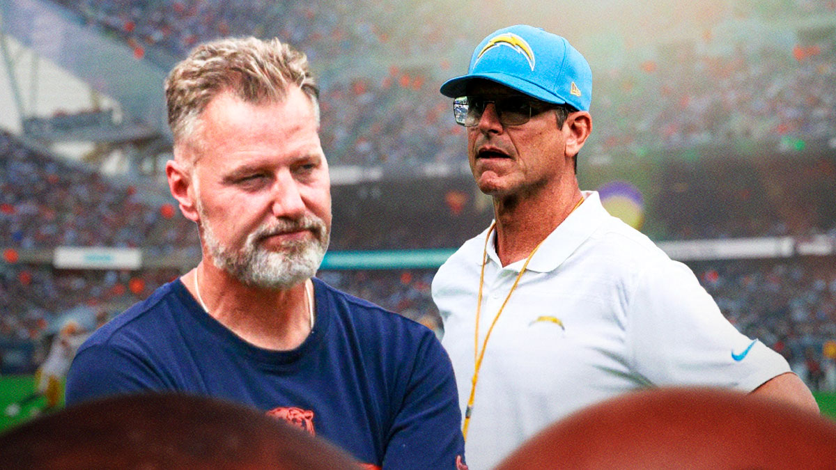 Bears HC Matt Eberflus, Chargers HC Jim Harbaugh