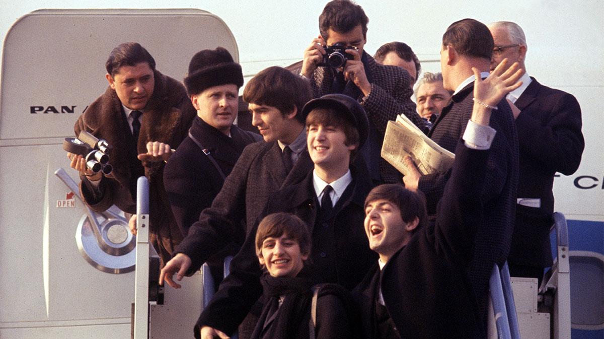 Ringo Starr, John Lennon, Paul McCartney, and George Harrison in Beatles '64.