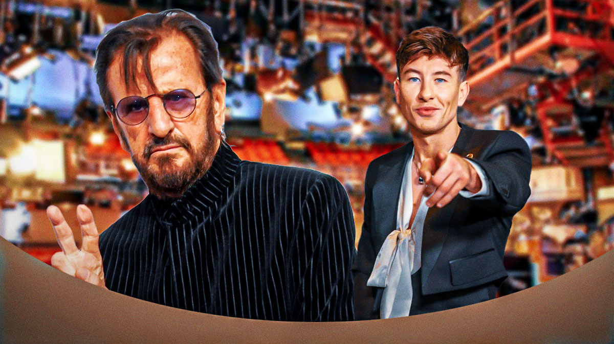 Ringo Starr and rumored Beatles biopic star Barry Keoghan.
